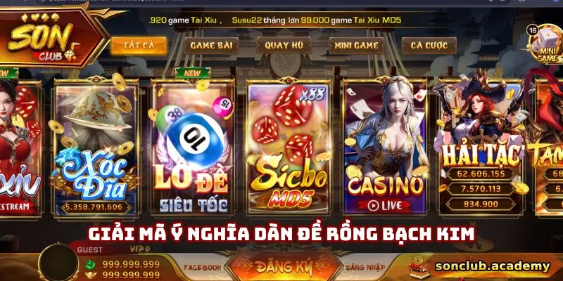 Dàn Đề Rồng Bạch Kim - Bí Quyết Trúng Lớn Mỗi Lần Chơi 1 Giải mã ý nghĩa dàn đề rồng bạch kim